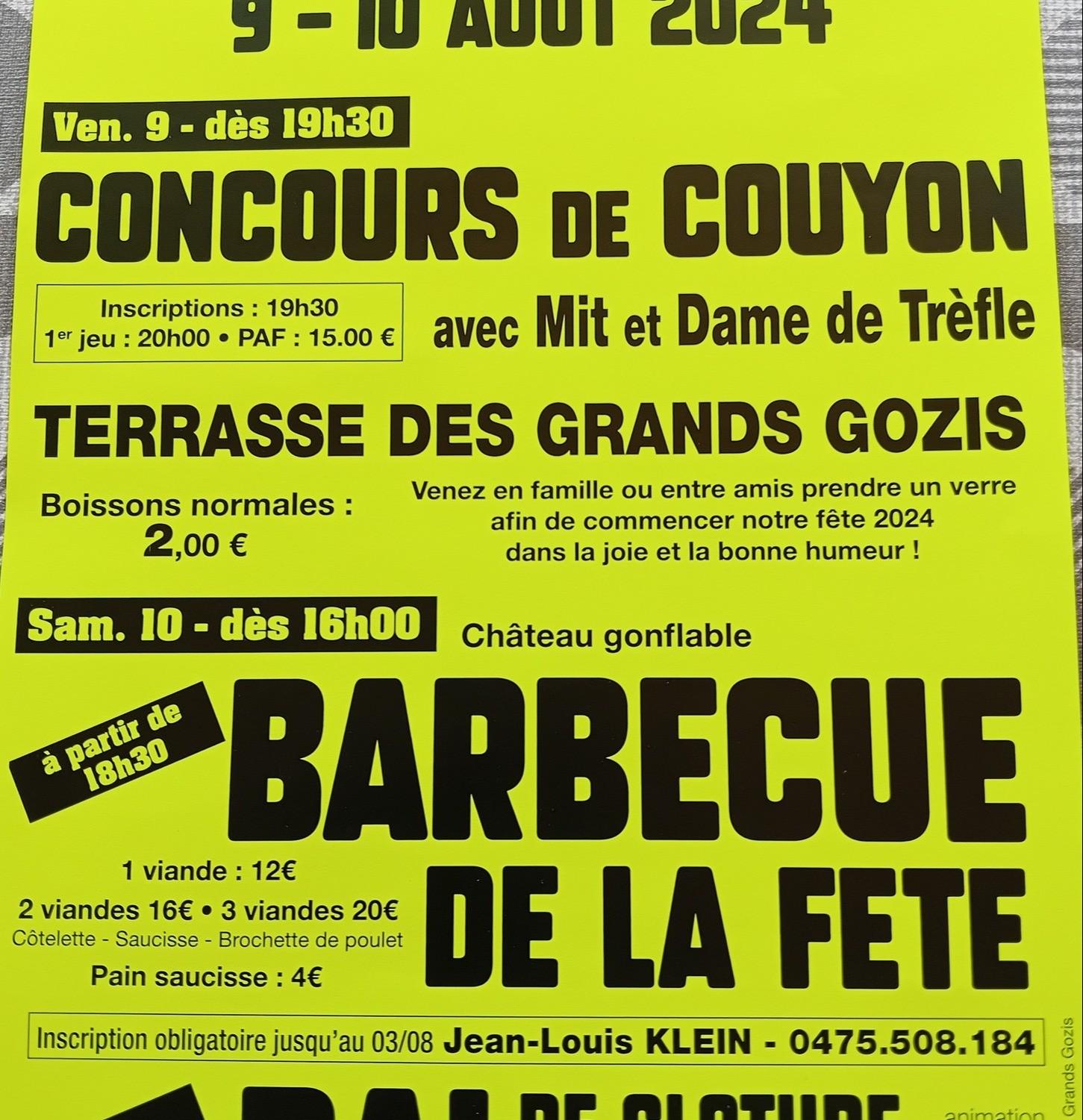 Il est déjà 08h08 de ce 23 juillet 2024 - Jean-Louis Klein